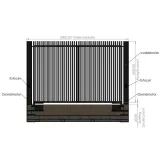 Miniatuur van Automatische aluminium poort - 'Aldea' zwart