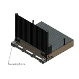 Miniatuur van Automatische aluminium poort - 'Aldea' zwart