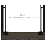 Miniatuur van Automatische aluminium poort - 'Aldea' zwart