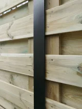 Miniatuur van Aluminium Gleufpaal 'Alu-wood' - 48 mm