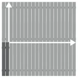 Miniatuur van Aluminium Tuinscherm 'Squadra' - Antraciet