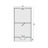 Miniatuur van Camping POD Groot - Vuren - 2,4 x 4,8 m