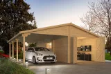 Miniatuur van Garage/Carport 'Berggren' - 7,65 x 8,3 m