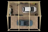 Miniatuur van Garage/Carport 'Berggren' - 7,65 x 8,3 m