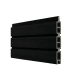 Miniatuur van Composiet Plankenscherm 'Modern Triple' - Ebony black