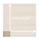 Miniatuur van Composiet Tuinscherm 'Alu-Design' - Zand