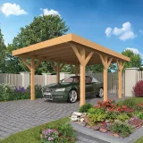 Miniatuur van Carport 'Lemmer' - Douglas - 4,5 x 6 m