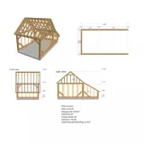 Miniatuur van Eiken Gebinte 'Trappes' - 6 x 3,25 m