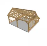 Miniatuur van Eiken Gebinte 'Trappes' - 6 x 3,25 m