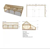 Miniatuur van Eiken Gebinte 'Trappes' - 6 x 3,25 m