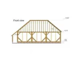 Miniatuur van Eiken Gebinte 'Vernon' - 9,9 x 5,4 m