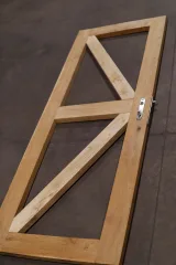 Miniatuur van Eiken deur/poort kader - zwaar model - enkel