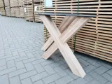 Miniatuur van Eiken X (tafel)onderstel - massief/rustiek
