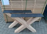 Miniatuur van Eiken X (tafel)onderstel - massief/rustiek