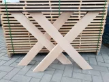Miniatuur van Eiken X (tafel)onderstel - massief/rustiek