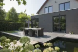 Miniatuur van Black Slate Leisteen terrastegel - Natuurruw - 90 x 60 cm