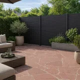 Miniatuur van Composiet Plankenscherm 'Modern Triple L' - Anthracite black