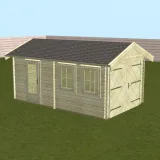 Miniatuur van Garage 'Columbia' - Vuren - 5 x 3 m