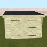 Miniatuur van Garage 'McTyson' - Vuren - 5 x 3,5 m