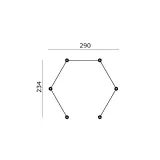 Miniatuur van Prieel 'Middel' - Grenen - 2,3 x 2,9 m
