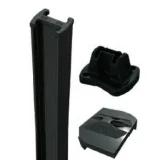 Miniatuur van H-palen voor 3D Draadpanelen - Zwart