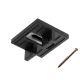 Miniatuur van Hardwood clips zwart - incl. schroeven