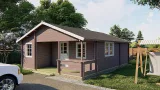 Miniatuur van Houten woning 'Kay' - Vuren - 5,95 x 8 m