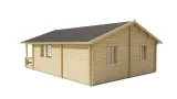 Miniatuur van Houten woning 'Kay' - Vuren - 5,95 x 8 m