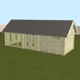 Miniatuur van Houten woning 'Otis' - Vuren - 9,2 x 3,5 m