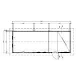 Miniatuur van Houten woning 'Otis' - Vuren - 9,2 x 3,5 m