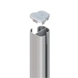 Miniatuur van Metalen Gleufpaal 'Basic' - Zilver
