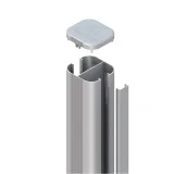 Miniatuur van Metalen Gleufpaal 'Basic' - Zilver