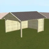 Miniatuur van Overkapping 'Autriche' -  Vuren - 4,8 x 3,5 m