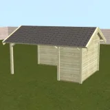 Miniatuur van Overkapping 'Autriche' -  Vuren - 4,8 x 3,5 m