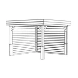 Miniatuur van Overkapping 'Tarragona' - Vuren - 3 x 3 m