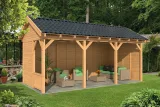 Miniatuur van Overkapping 'Hamar L6' - Douglas - 6,9 x 3,95 m