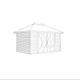 Miniatuur van Paviljoen 'Romsey' - Vuren - 4,2 x 3 m