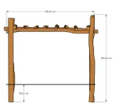 Miniatuur van Robinia pergola ‘Gamay’ - 3 x 3 m