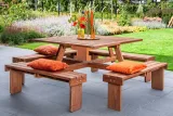 Miniatuur van Picknicktafel Vierkant - Hardhout