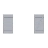 Miniatuur van Composiet Plankenscherm 'XL' - Grijs
