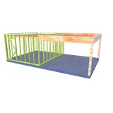 Miniatuur van Gebinte met overkapping - 5 meter diep