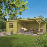 Miniatuur van Poolhouse Blokhut 'Anton' - 7 x 4 m