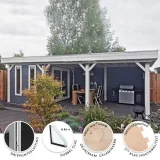 Miniatuur van Poolhouse 'Cherry Park' - Vuren - 7,2 x 3,5 m