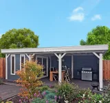 Miniatuur van Poolhouse 'Cherry Park' - Vuren - 7,2 x 3,5 m