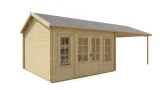 Miniatuur van Poolhouse Blokhut 'Kwaspa'- 8 x 4 m
