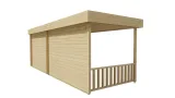 Miniatuur van Poolhouse Blokhut 'Maja' - 6,4 x 2,4 m