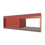 Miniatuur van Gebinte met oversteek - 4 x 8 m