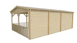 Miniatuur van Poolhouse Blokhut 'Ragna' - 7,2 x 4,2 m