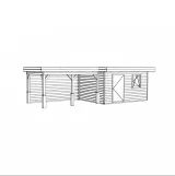 Miniatuur van Poolhouse 'Royal Creek' - Vuren - 8,4 x 3,6 m