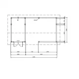 Miniatuur van Poolhouse 'Sunny Hills' - Vuren - 6,2 x 3,3 m